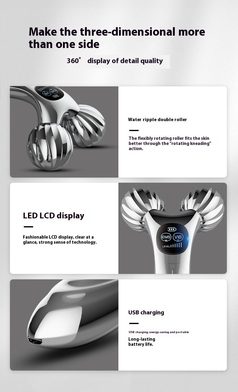 Facial Massager – Facial Lifting & Tightening Roller Face Slimming Device | Luminashop