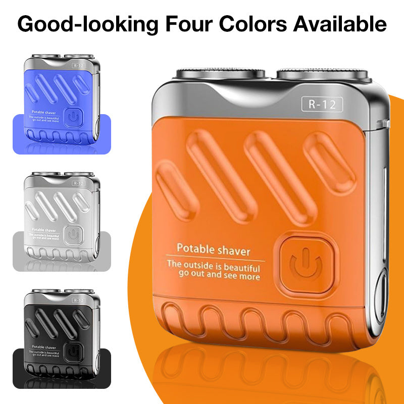 Portable Rotary Dual Ring Electric Shaver Men Travel Mini Shaver Blade Head Rechargeable Pocket Razors - My Store