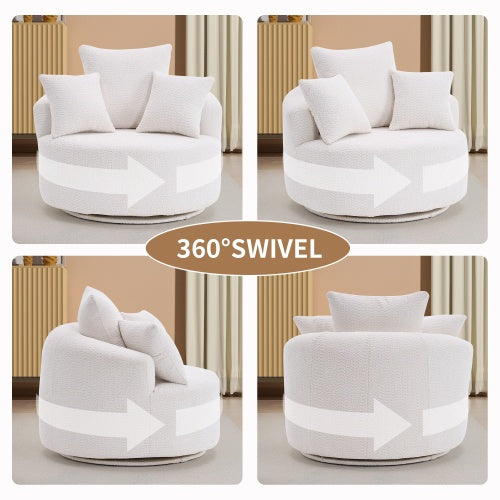 Single-seat Compression Chair, Crochet Yarn Material, Full Sponge Compression Swivel Chair,Compression Chair - Lumina shop