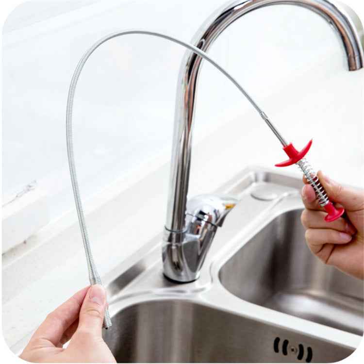 60CM Sewer Dredger Spring Pipe Hair Drain Clog Remover Cleaning Tools Household For Kitchen Sink Kitchen Gadgets