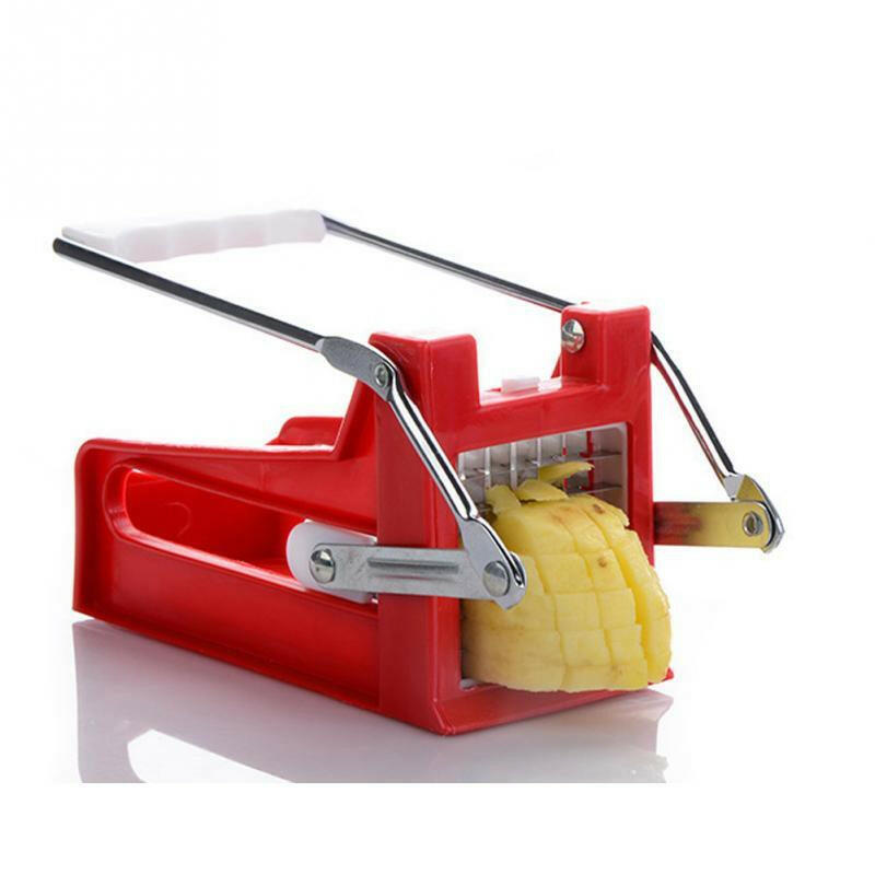 kitchen gadgets 2 Blades Potato Cutter Chopper Stainless French Fries Slicer for kitchen cortador de vegetales Home Kitchen Tool - Lumina shop