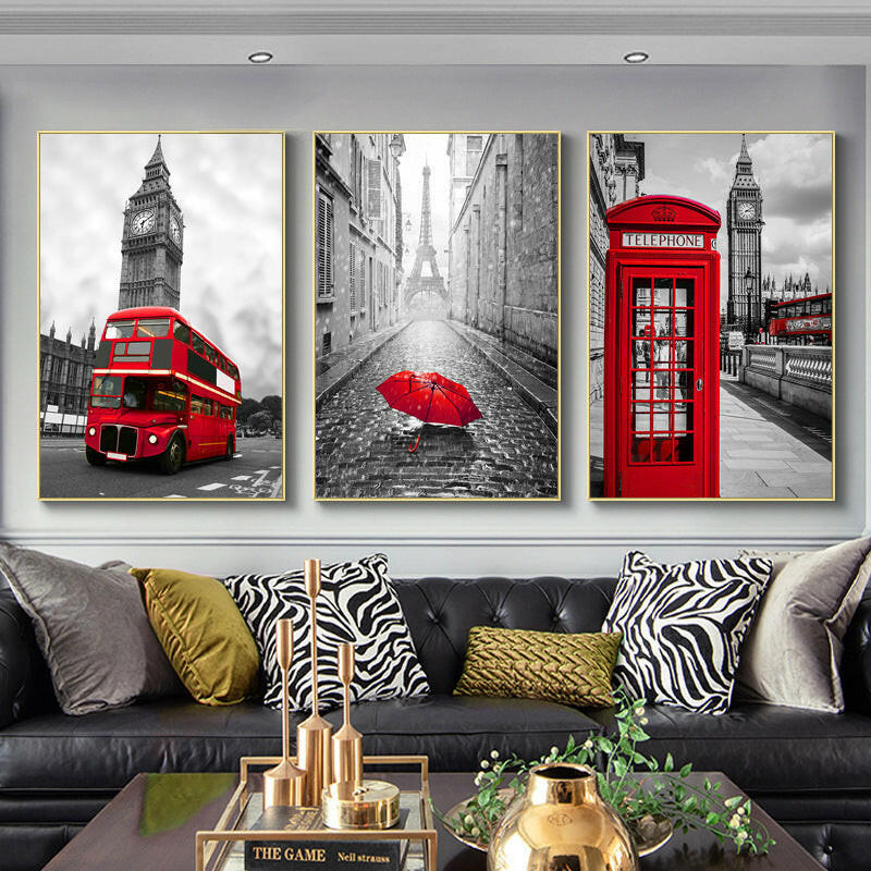 London Street Architectural Decoration Painting - Lumina shop