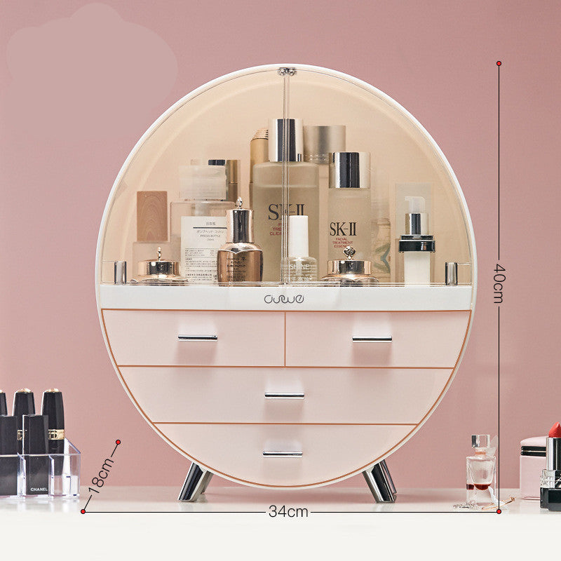 Net Celebrity Creative Cosmetics Drawer Type Desktop Dustproof Lipstick Mask Dressing Table Skin Care Product Rack - Lumina shop