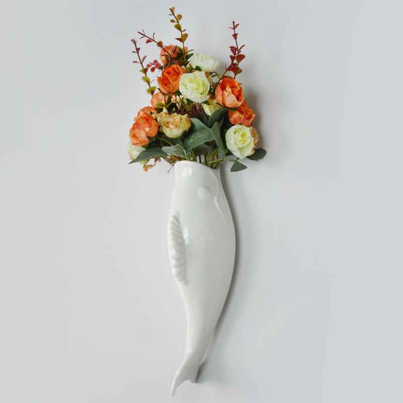 Simple Modern Creative Wall Ceramic Goldfish Hanging