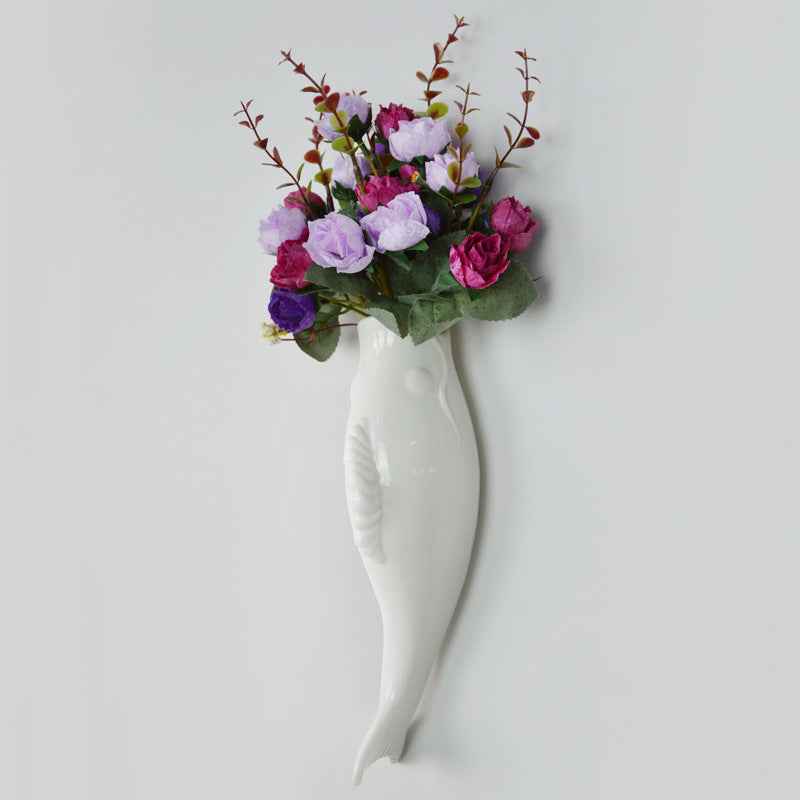 Simple Modern Creative Wall Ceramic Goldfish Hanging