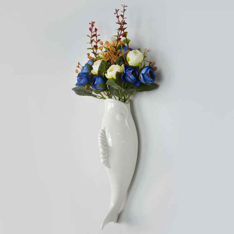 Simple Modern Creative Wall Ceramic Goldfish Hanging