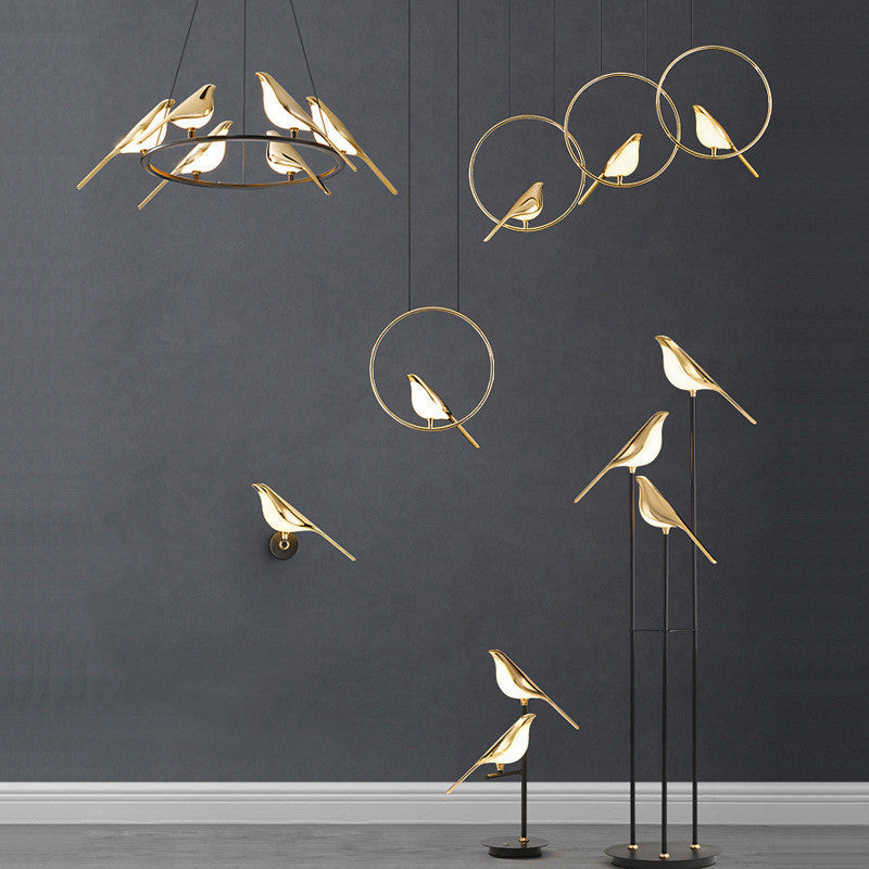 Modern Simplicity LED Wall Lamp Magpie Bird Model Light Sconce Light Indoor - Lumina shop