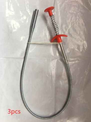 60CM Sewer Dredger Spring Pipe Hair Drain Clog Remover Cleaning Tools Household For Kitchen Sink Kitchen Gadgets
