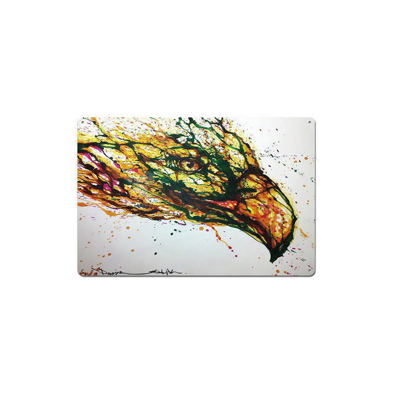 Retro Tin Painting Animal Column Decoration Painting Bar Cafe Mural Background Wall - Lumina shop
