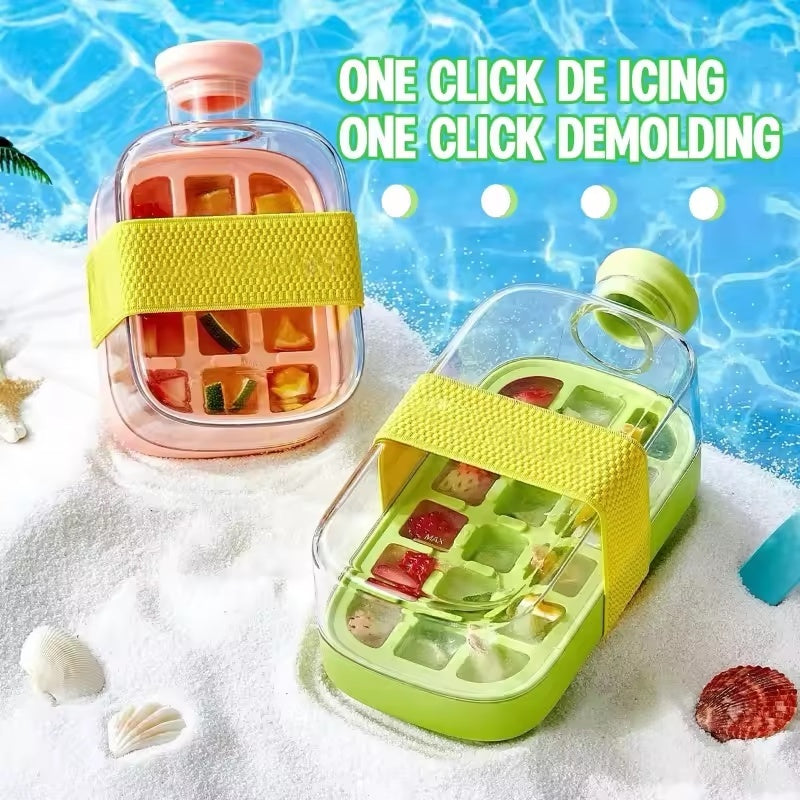 One-Click Molding Cooling Cup,Instant Ice Maker,Zero-Contact Design,Straw Included,Curling Mold,Portable & Stylish Chilled Drink - Lumina shop