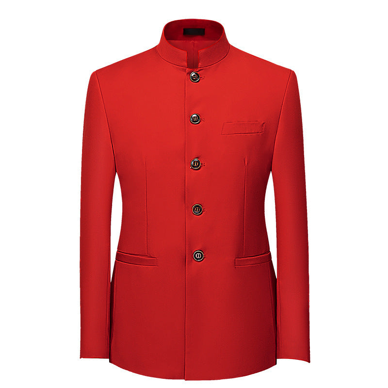 Men's Retro Business Casual Plus Size Small Suit Jacket - Lumina shop