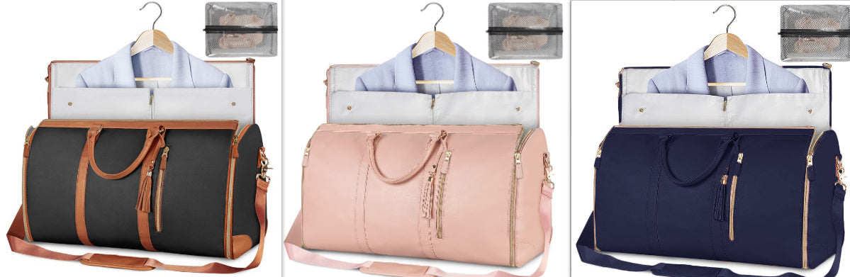 Large Capacity Travel Duffle Bag Women's Handbag Folding Suit Bag Waterproof Clothes Totes - My Store