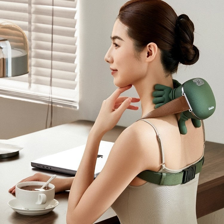 Electric Neck And Shoulder Muscle Massager Wireless Shoulder And Back Kneading Massage Shawl Neck Masajeador Relax Pain Relief - Lumina shop