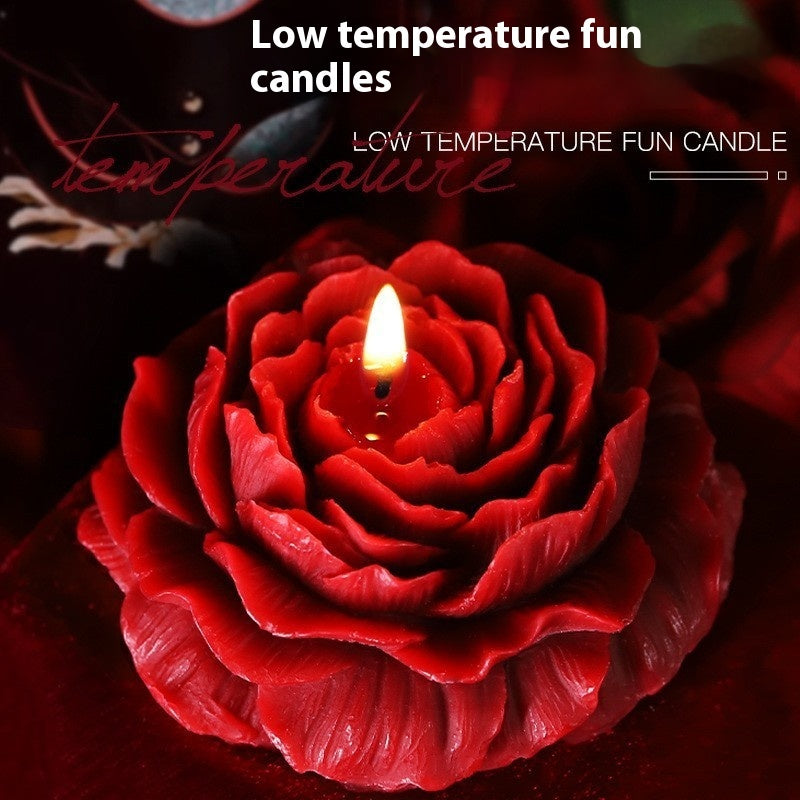 Low Temperature Candles Rose Flower Fragrance - Lumina shop