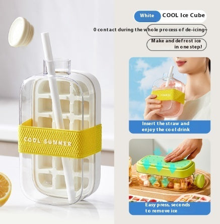One-Click Molding Cooling Cup,Instant Ice Maker,Zero-Contact Design,Straw Included,Curling Mold,Portable & Stylish Chilled Drink - Lumina shop