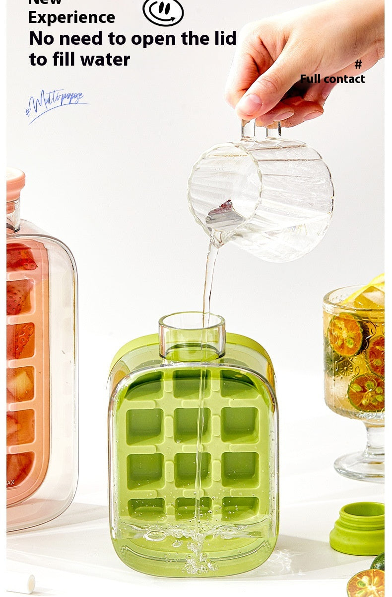 One-Click Molding Cooling Cup – Instant Ice Maker, Portable Zero-Contact Chilled Drink Cup with Straw | Luminashop