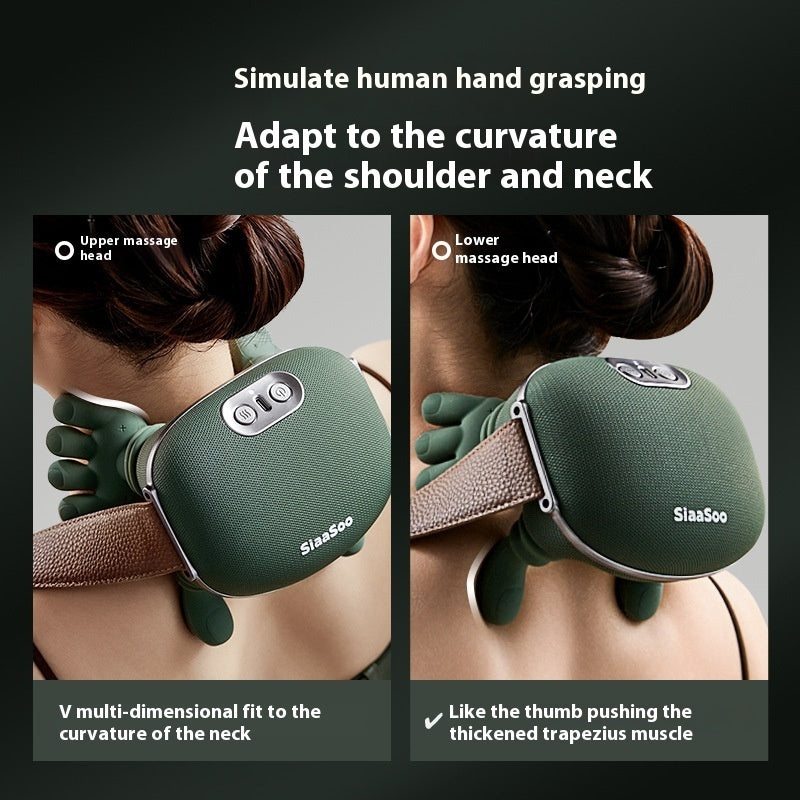 Electric Neck And Shoulder Muscle Massager Wireless Shoulder And Back Kneading Massage Shawl Neck Masajeador Relax Pain Relief - Lumina shop