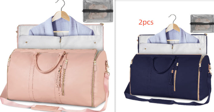 Large Capacity Travel Duffle Bag Women's Handbag Folding Suit Bag Waterproof Clothes Totes - My Store