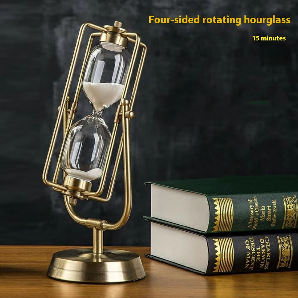 Creative Wooden Hourglass Timer 15 Minutes Desk Study Room Decoration - Lumina shop