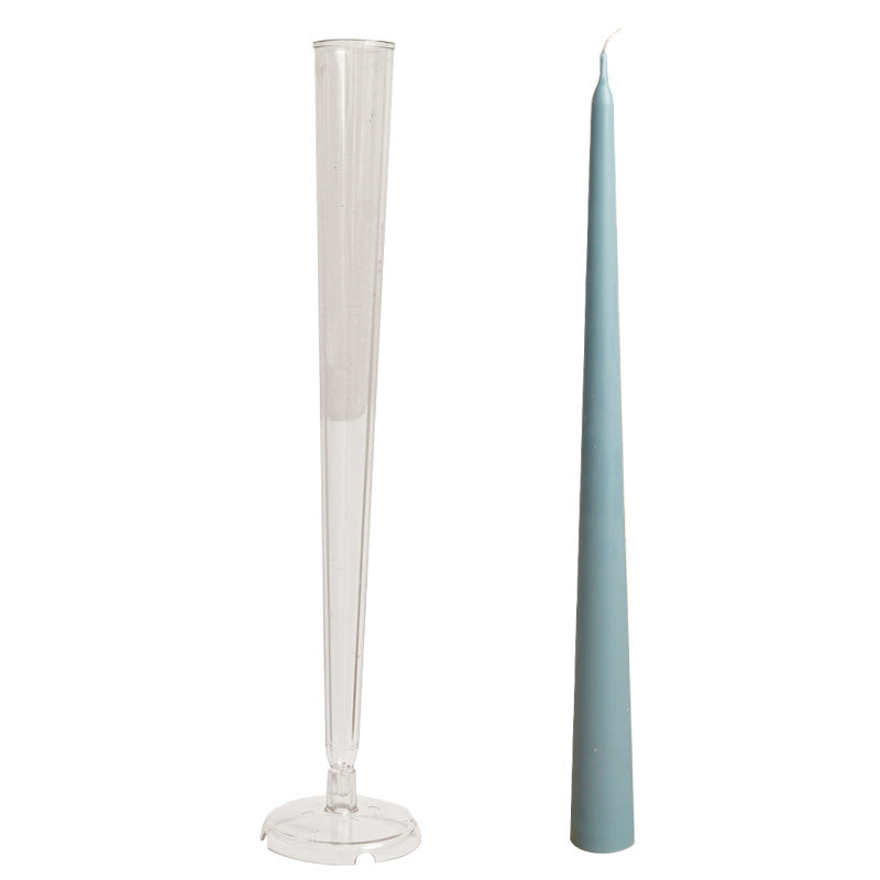 Large And Small Head Long Rod Wax Candle Light Dinner Candle Making Plastic Mold - Lumina shop