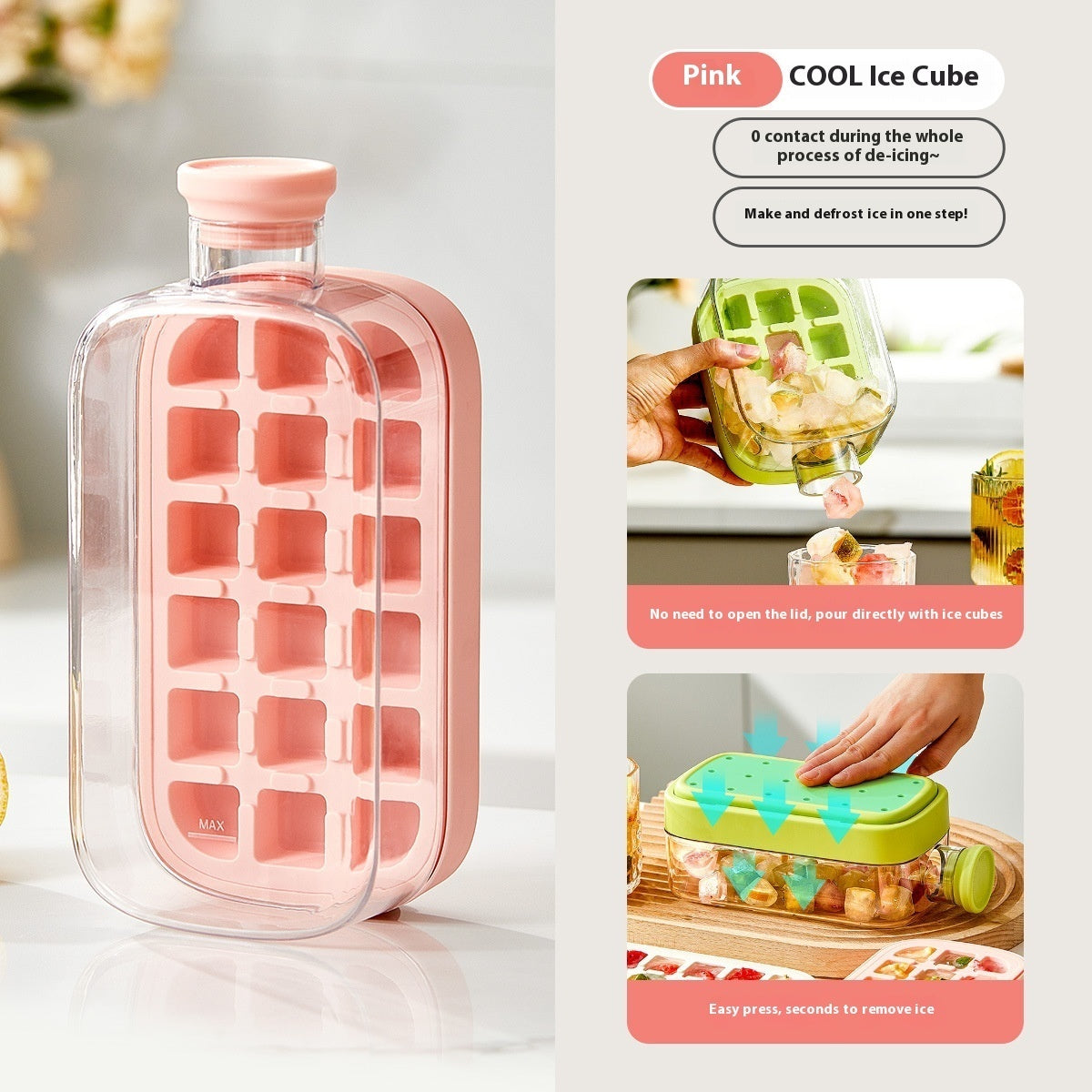 One-Click Molding Cooling Cup,Instant Ice Maker,Zero-Contact Design,Straw Included,Curling Mold,Portable & Stylish Chilled Drink - Lumina shop