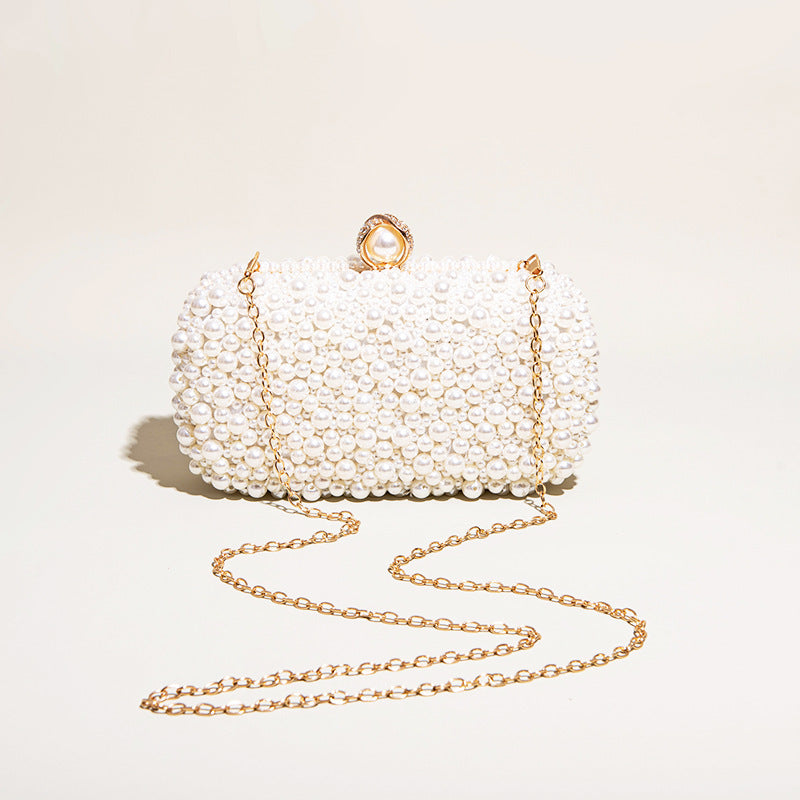 Women's Pearl Clutch Bag - Elegant Fashion Clutch for Dinner Events - My Store