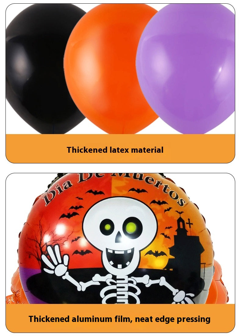 Halloween Hanging Flag Balloon Set Party Decoration Supplies