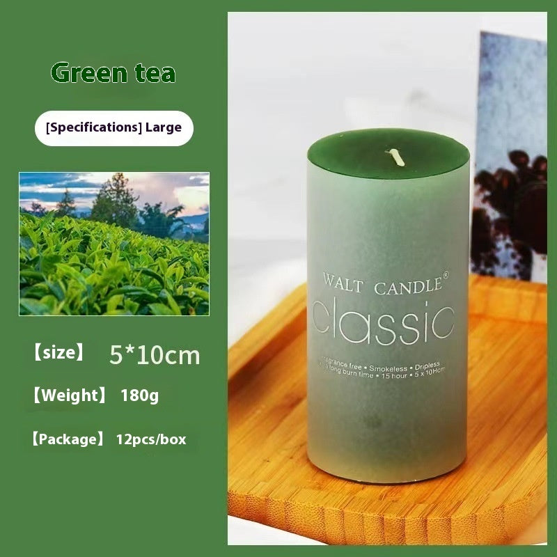 Cylindrical Color Aromatherapy Candle Brilliant Fragrance Candle Smokeless Candles - Lumina shop