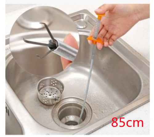 60CM Sewer Dredger Spring Pipe Hair Drain Clog Remover Cleaning Tools Household For Kitchen Sink Kitchen Gadgets