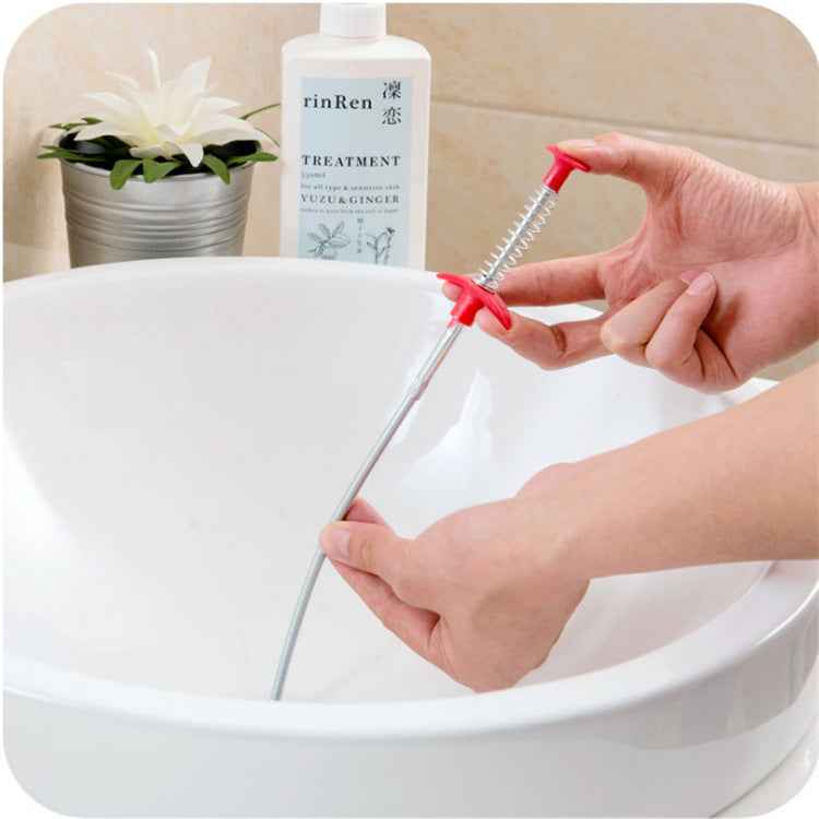 60CM Sewer Dredger Spring Pipe Hair Drain Clog Remover Cleaning Tools Household For Kitchen Sink Kitchen Gadgets