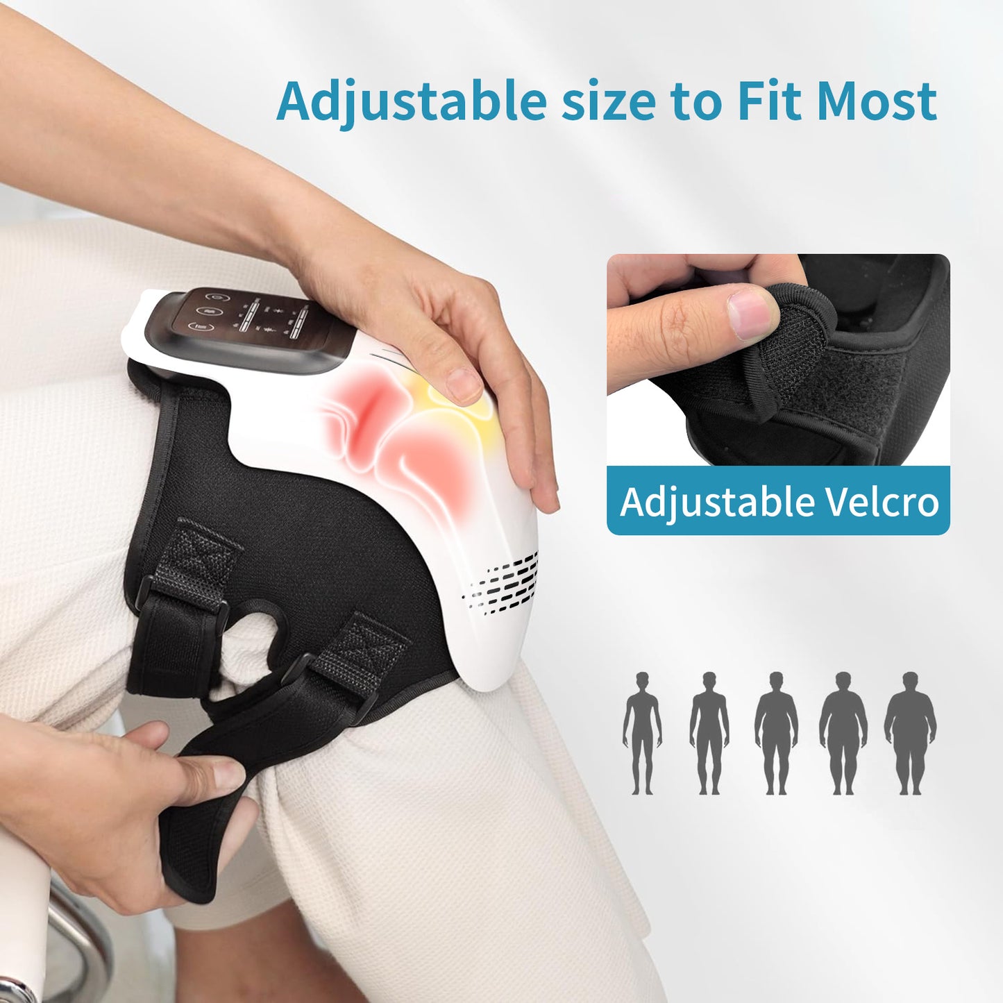 Intelligent Home Use Electric Intelligent Kneading Heating Knee Massager Rechargeable Pain Relief Infrared Laser Vibration Knee Massager - Lumina shop