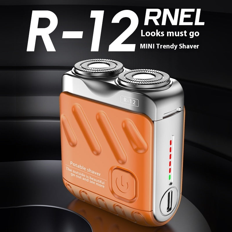 Portable Rotary Dual Ring Electric Shaver Men Travel Mini Shaver Blade Head Rechargeable Pocket Razors - My Store