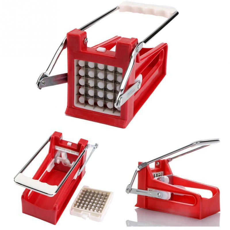 kitchen gadgets 2 Blades Potato Cutter Chopper Stainless French Fries Slicer for kitchen cortador de vegetales Home Kitchen Tool - Lumina shop