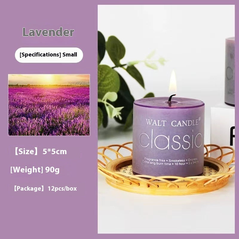 Cylindrical Color Aromatherapy Candle Brilliant Fragrance Candle Smokeless Candles - Lumina shop