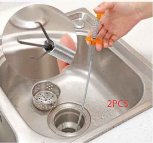 60CM Sewer Dredger Spring Pipe Hair Drain Clog Remover Cleaning Tools Household For Kitchen Sink Kitchen Gadgets