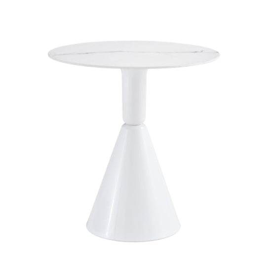 White Coffee Table, Simple Modern Negotiation Table, Balcony Dining Table - Lumina shop