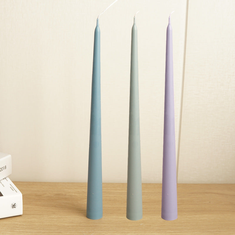 Large And Small Head Long Rod Wax Candle Light Dinner Candle Making Plastic Mold - Lumina shop