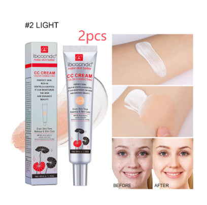 Moisturizing Correcting CC Cream Waterproof Anti-sweat Makeup Before Concealer Lasting Protect Skin Erborian - My Store