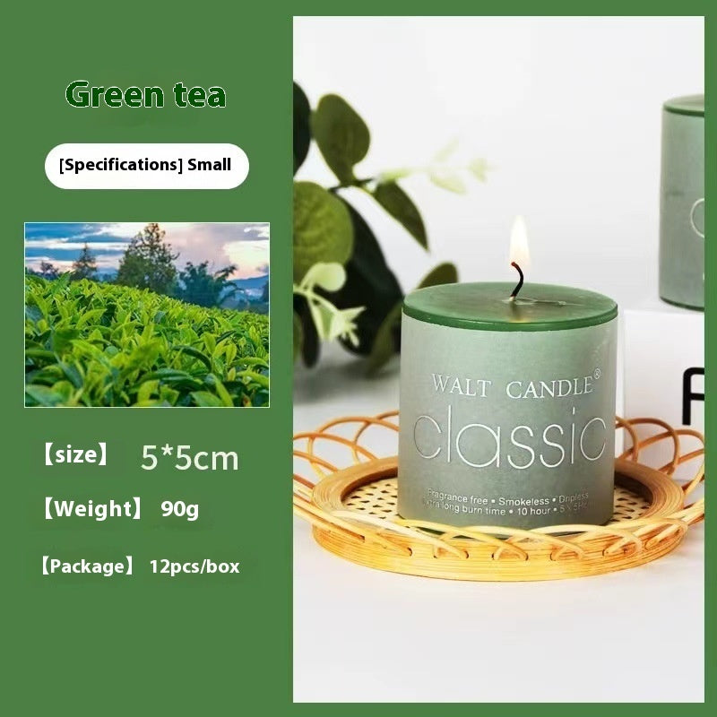 Cylindrical Color Aromatherapy Candle Brilliant Fragrance Candle Smokeless Candles - Lumina shop