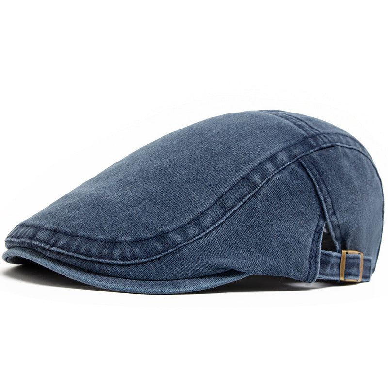 Retro Washed Denim Hat Cowboy Beret Fashion Casual Baseball Cap - My Store