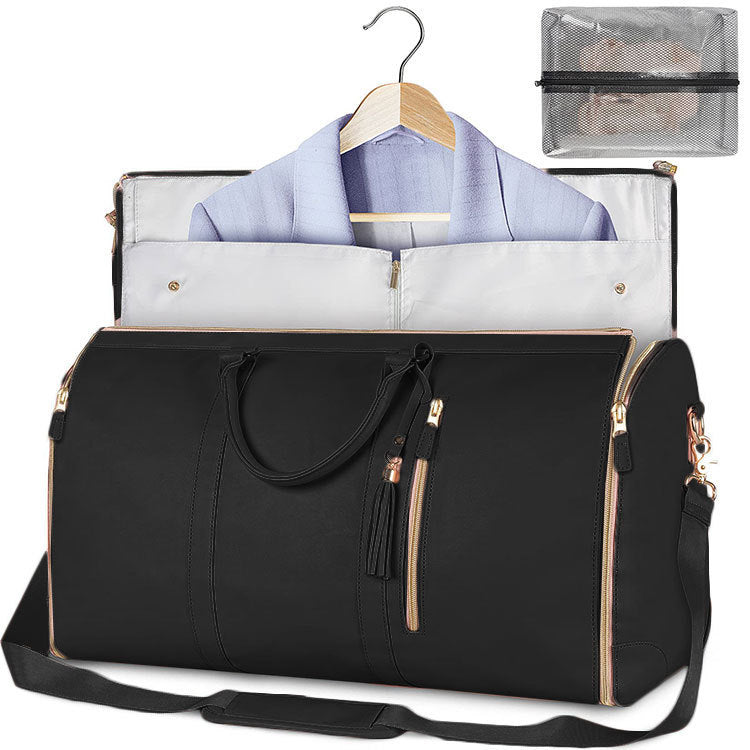 Large Capacity Travel Duffle Bag Women's Handbag Folding Suit Bag Waterproof Clothes Totes - My Store