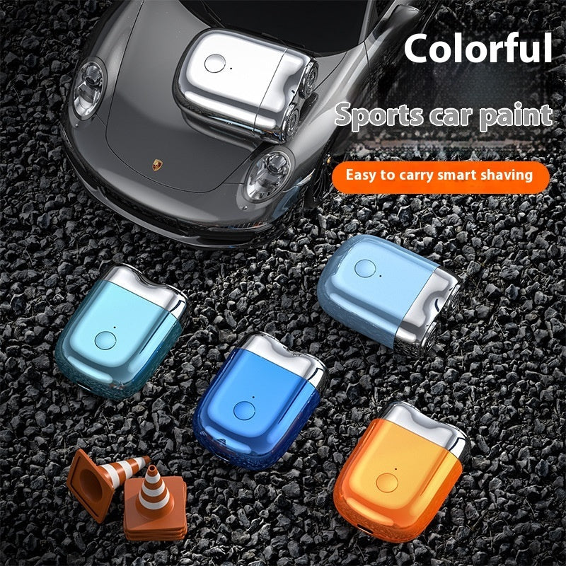 Portable Rotary Dual Ring Electric Shaver Men Travel Mini Shaver Blade Head Rechargeable Pocket Razors - My Store