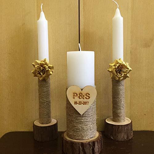 Wooden Wedding Candle Holders - Lumina shop