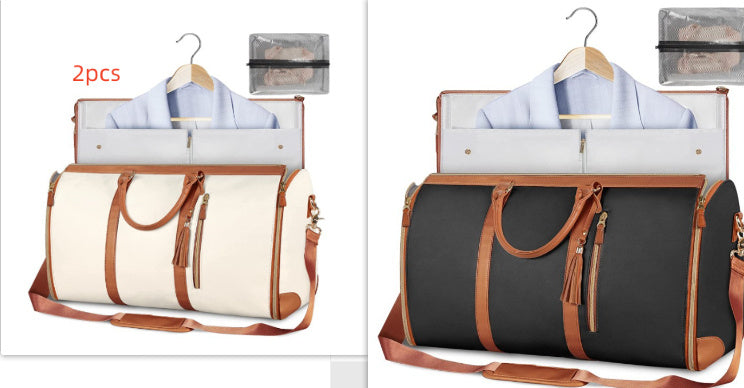 Large Capacity Travel Duffle Bag Women's Handbag Folding Suit Bag Waterproof Clothes Totes - My Store