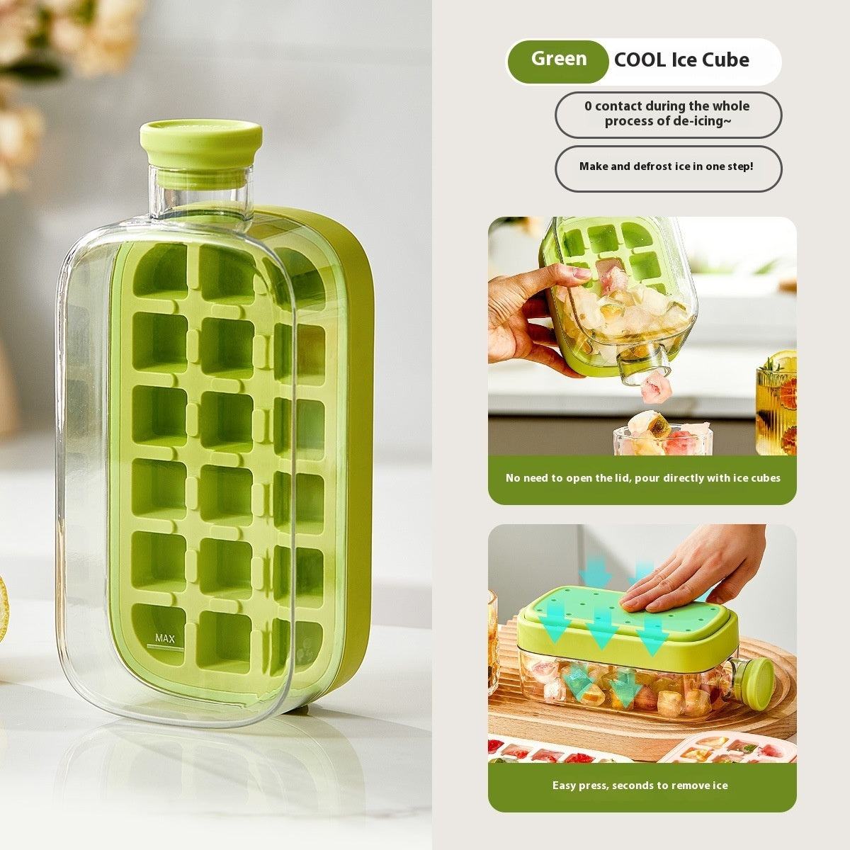 One-Click Molding Cooling Cup,Instant Ice Maker,Zero-Contact Design,Straw Included,Curling Mold,Portable & Stylish Chilled Drink - Lumina shop