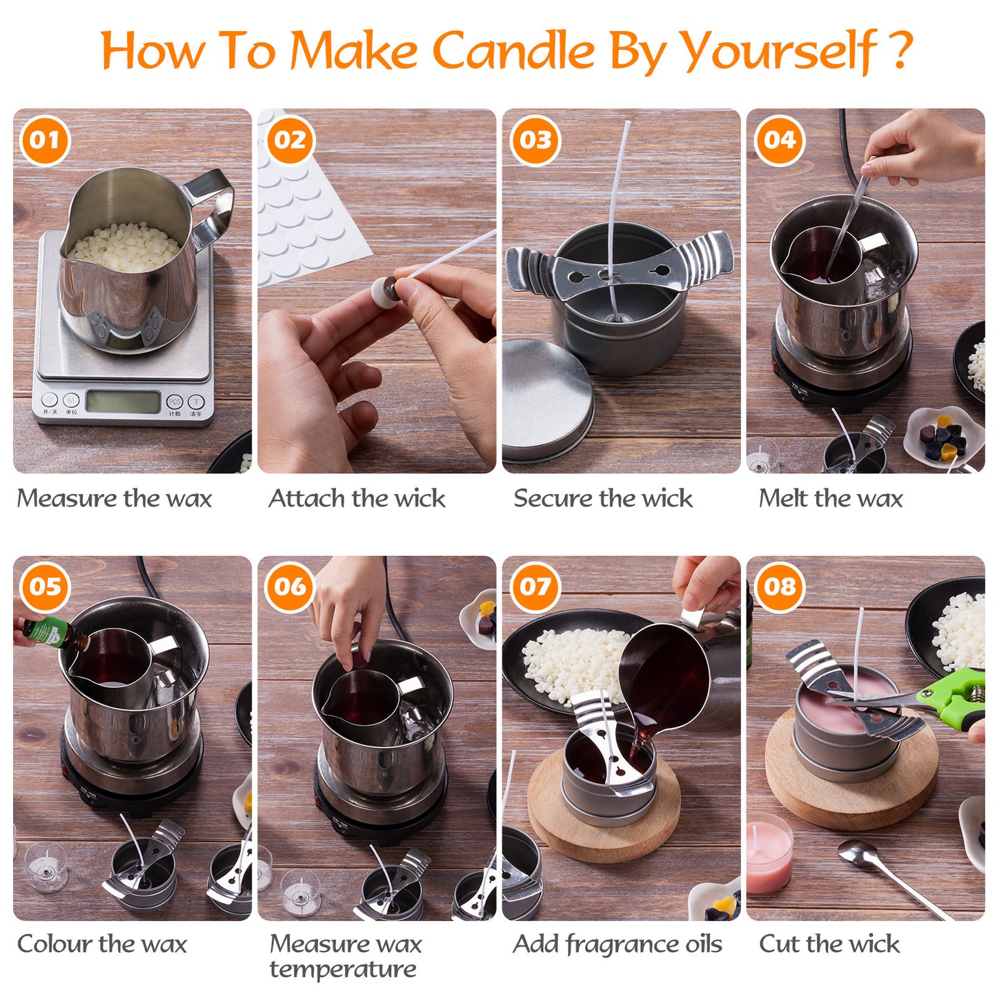 DIY Aromatherapy Candle Family Birthday Party Making Simple Set - Lumina shop