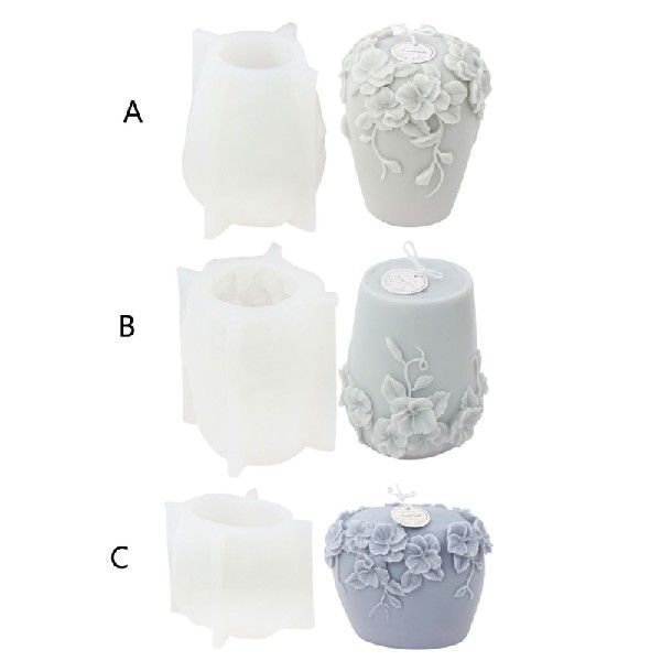 Cylinder Candle Molds Silicone Mold For Making - Lumina shop