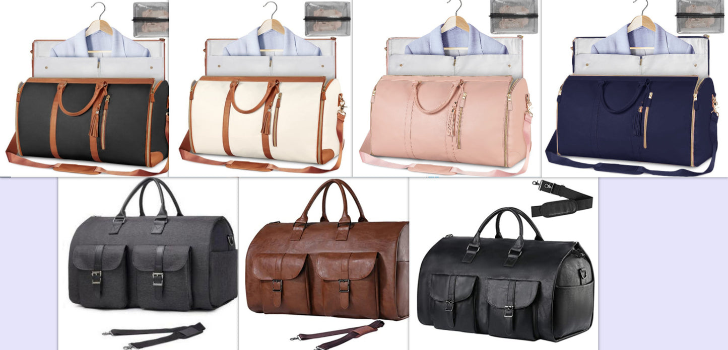 Large Capacity Travel Duffle Bag Women's Handbag Folding Suit Bag Waterproof Clothes Totes - My Store