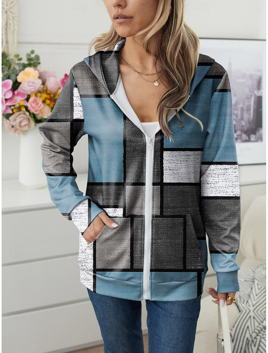 Amazon European And American Zipper Cardigan Fashion Casual - Lumina shop