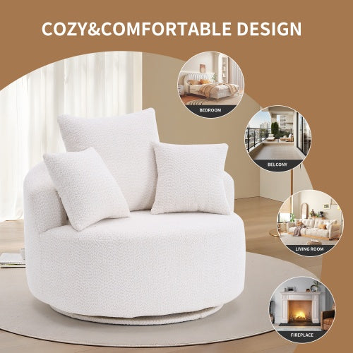 Single-seat Compression Chair, Crochet Yarn Material, Full Sponge Compression Swivel Chair,Compression Chair - Lumina shop